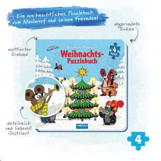 Maulwurf Puzzlebuch Weihnachten