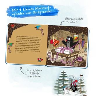 Maulwurf Puzzlebuch Weihnachten