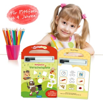 UNSER SANDMÄNNCHEN Schreib und wisch weg Vorschulspiele "Pitti"