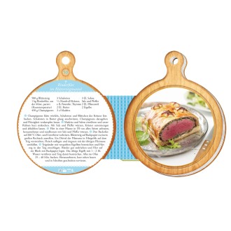 Rezeptbuch Brettchen "Jahreszeiten"