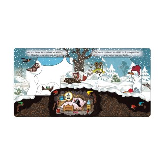 DER KLEINE MAULWURF Fensterbuch Winter