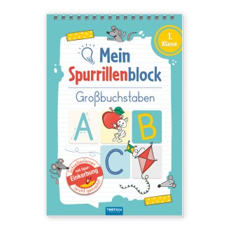 Spurrillenblock Großbuchstaben