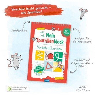 Spurrillenblock Vorschulübung