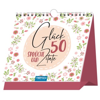 Tischaufsteller 50 Sprüche & Zitate "Glück"
