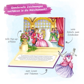 Mini-Pop-up-Buch "Aschenputtel"
