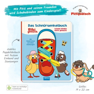 UNSER SANDMÄNNCHEN Schnürsenkel-Buch "Pittiplatsch"