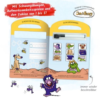 JAN & HENRY Schreib und wisch weg Vorschulspiele