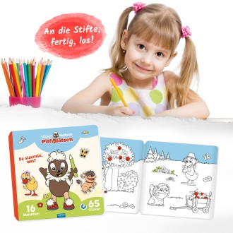 UNSER SANDMÄNNCHEN Stickermalbuch "Pittiplatsch"