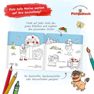 UNSER SANDMÄNNCHEN Stickermalbuch "Pittiplatsch"