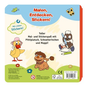 UNSER SANDMÄNNCHEN Stickermalbuch "Pittiplatsch"