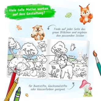 Stickermalbuch "Waldfreunde"