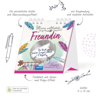 Überraschungsgrüße "Meine weltliebste Freundin"