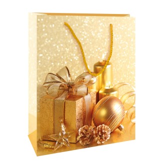 Weihnachts-Glitzertasche groß