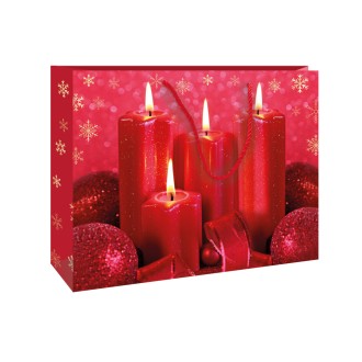 Weihnachts-Glitzertasche groß quer