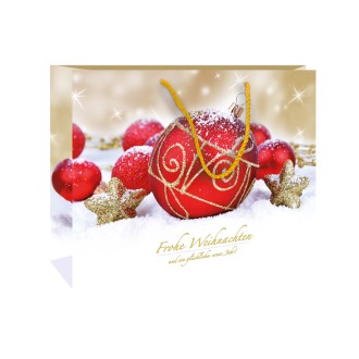 Weihnachts-Glitzertasche groß quer