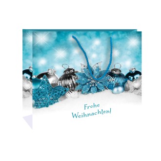 Weihnachts-Glitzertasche groß quer