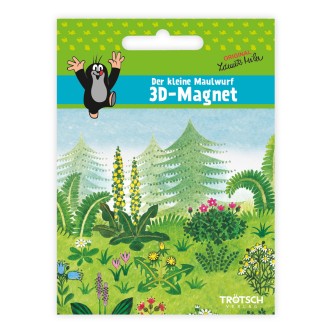 DER KLEINE MAULWURF 3D Magnet "Maulwurf mit Gießkanne"