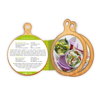 Rezeptbuch Brettchen "Spargelzeit"