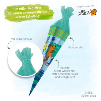 Schultüte 50cm die Maus
