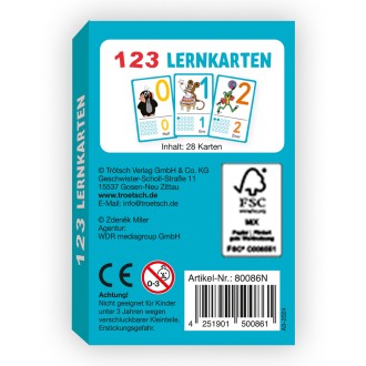 DER KLEINE MAULWURF Lernkarten 123