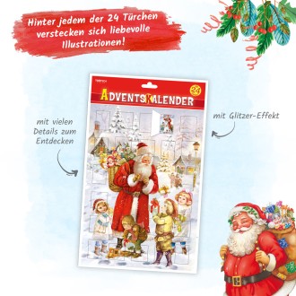 Adventskalender A 4 Bescherung
