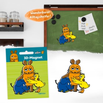 DIE MAUS 3D Magnet "Maus und Freunde"