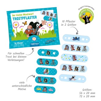 DER KLEINE MAULWURF Trostpflaster Maulwurf blau