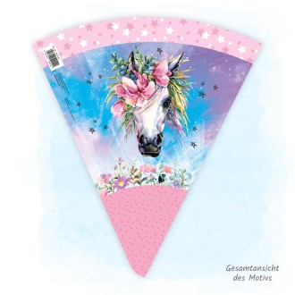 Schultüte Einhorn 35 cm