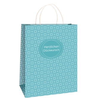 Geschenktasche "Retro-Wünsche" groß