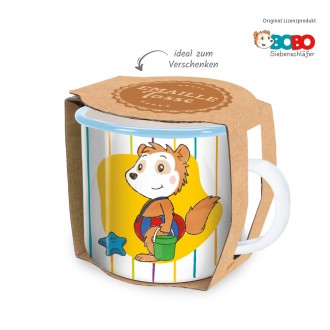 BOBO SIEBENSCHLÄFER Emaillebecher "BOBO Streifen"