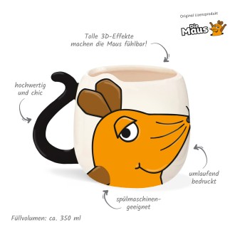 DIE MAUS 3D Lieblingstasse "Maus"