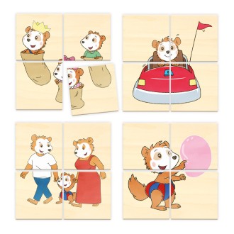 BOBO SIEBENSCHLÄFER "Erster Puzzlespaß" Holzpuzzle