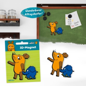 DIE MAUS Magnet "Maus und Elefant"