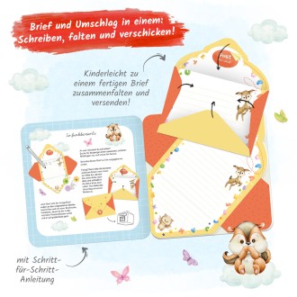 Briefpapierbuch Meine ersten Briefe "Waldfreunde"