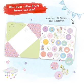 Briefpapierbuch Meine ersten Briefe "Einhorn"