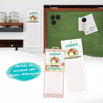 Notizblock mit Stift und Magnet "Waldfreunde"
