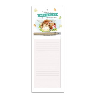 Notizblock mit Stift und Magnet "Waldfreunde"