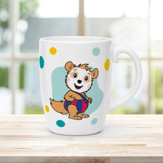 BOBO SIEBENSCHLÄFER Kindertasse "BOBO Punkte blau"