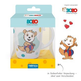 BOBO SIEBENSCHLÄFER Kindertasse "BOBO Punkte blau"