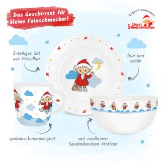 Geschirrset Sandmann