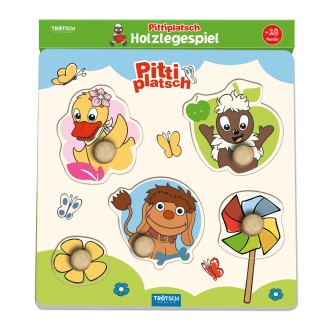 Unser Sandmännchen Holzlegespiel "Pittiplatsch"