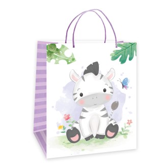 3D-Geschenkttasche Kinder "Tiere" groß