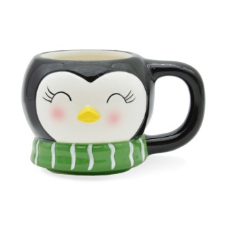 Wintertasse Pinguin groß
