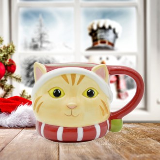 Wintertasse Katze groß