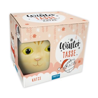 Wintertasse Katze groß