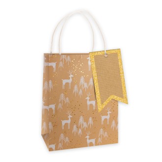 Weihnachtstasche Kraftpapier klein