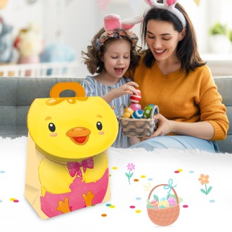 Geschenktasche mit Verschluss "Küken"