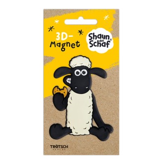 Shaun das Schaf 3D-Magnet sitzend