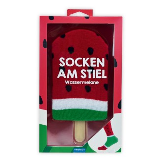 Socken am Stiel -Wassermelone-