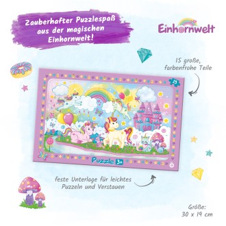 Rahmenpuzzle "Einhornwelt"